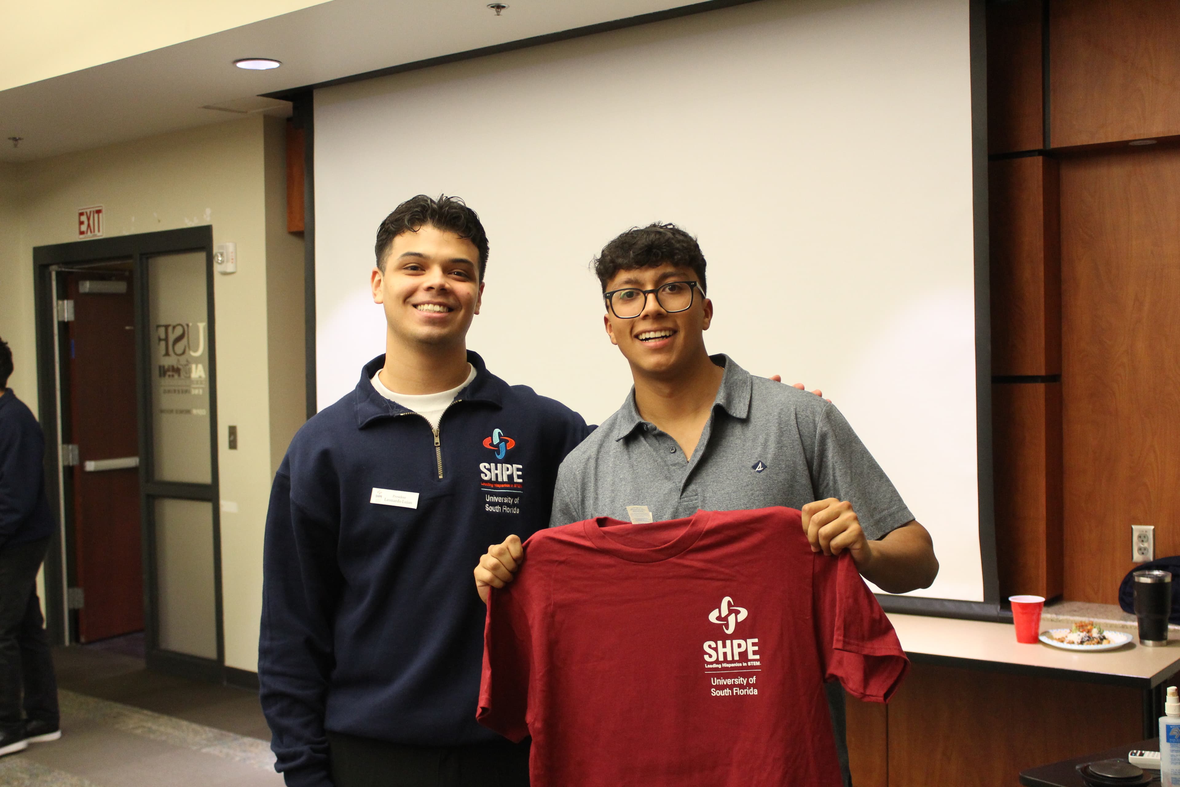 SHPE members participating in a chapter event