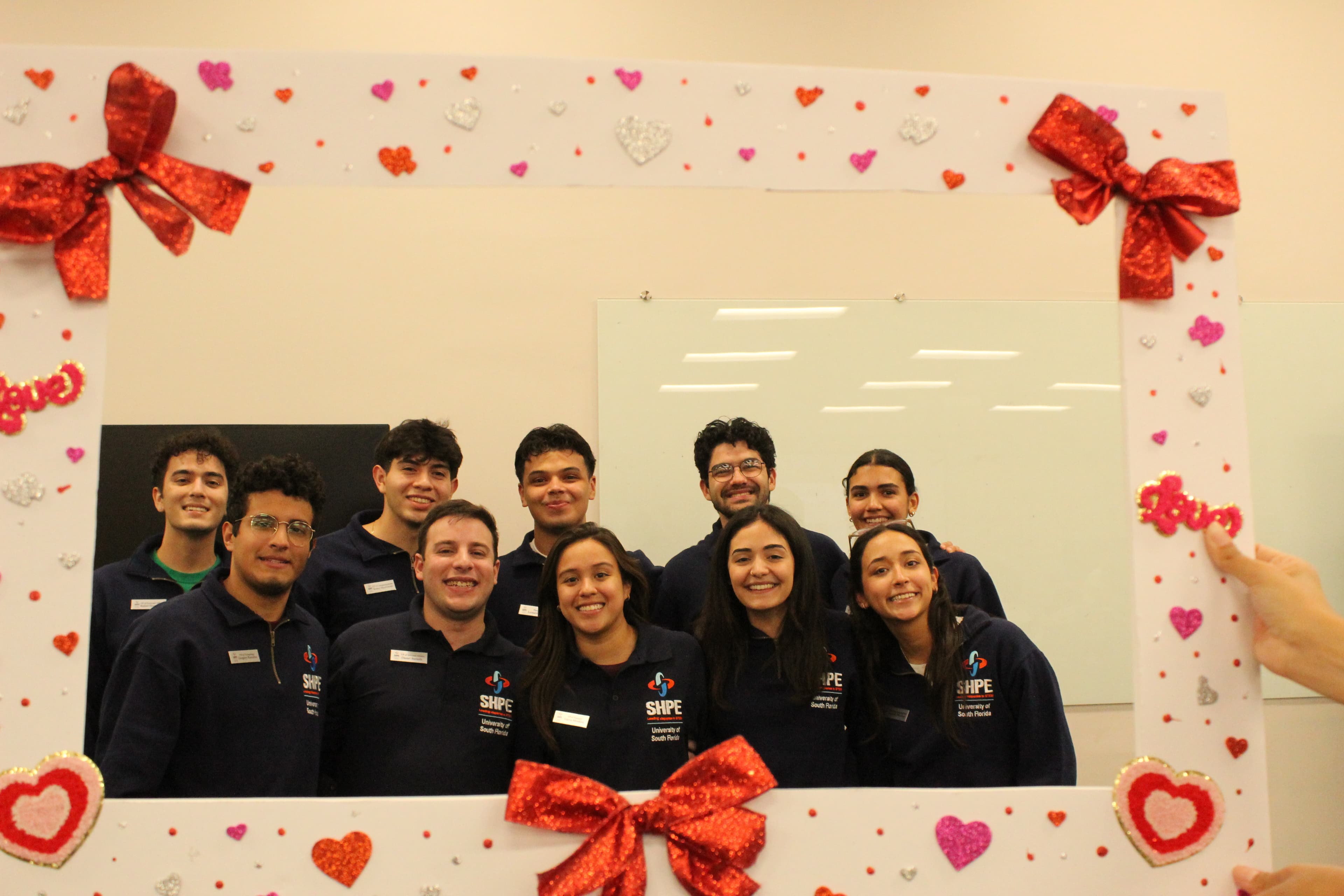 SHPE USF members at a chapter gathering